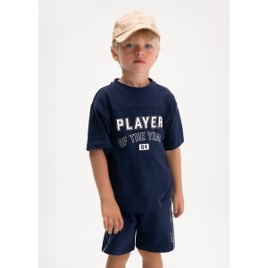 ΠΑΙΔΙΚΟ ΣΕΤ 2 ΤΜΧ ΜΠΛΟΥΖΑ T-SHIRT ΚΑΙ ΒΕΡΜΟΥΔΑ PLAYER MAYORAL ΜΠΛΕ ΑΓΟΡΙ 26-03608-051