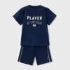 ΠΑΙΔΙΚΟ ΣΕΤ 2 ΤΜΧ ΜΠΛΟΥΖΑ T-SHIRT ΚΑΙ ΒΕΡΜΟΥΔΑ PLAYER MAYORAL ΜΠΛΕ ΑΓΟΡΙ 26-03608-051