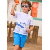 ΠΑΙΔΙΚΟ ΣΕΤ 2 ΤΜΧ ΜΠΛΟΥΖΑ T-SHIRT ΚΑΙ ΒΕΡΜΟΥΔΑ ΚΑΡΧΑΡΙΕΣ MAYORAL ΑΣΠΡΟ ΜΠΛΕ ΑΓΟΡΙ 26-03610-061