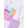 ΠΑΙΔΙΚΟ ΣΕΤ 2 ΤΜΧ ΜΠΛΟΥΖΑ T-SHIRT ΚΑΙ ΚΟΛΑΝ 3/4 SUMMER MAYORAL ΛΙΛΑ ΚΟΡΙΤΣΙ 26-03732-053