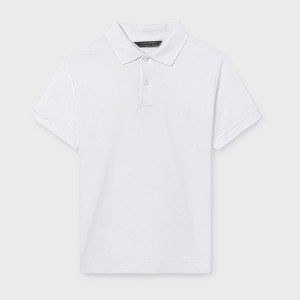 ΠΑΙΔΙΚΗ ΜΠΛΟΥΖΑ T-SHIRT POLO MAYORAL ΑΣΠΡΟ ΑΓΟΡΙ 26-00890-072