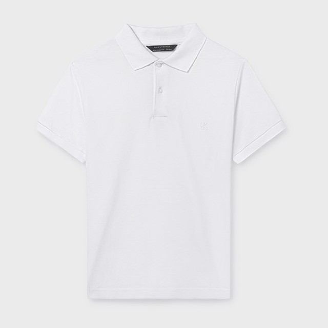 ΠΑΙΔΙΚΗ ΜΠΛΟΥΖΑ T-SHIRT POLO MAYORAL ΑΣΠΡΟ ΑΓΟΡΙ 26-00890-072