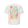 ΠΑΙΔΙΚΗ ΜΠΛΟΥΖΑ T-SHIRT BACK PRINT FLOWERS KIDS ONLY ΑΣΠΡΟ ΚΟΡΙΤΣΙ 15370261