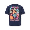 ΠΑΙΔΙΚΗ ΜΠΛΟΥΖΑ T-SHIRT BACK PRINT FLOWERS KIDS ONLY ΜΠΛΕ ΚΟΡΙΤΣΙ 15370261