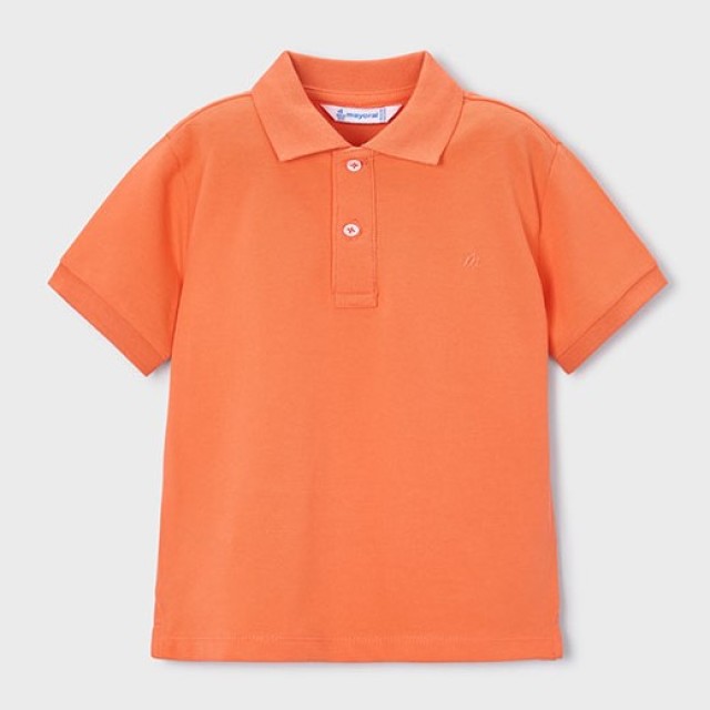 ΠΑΙΔΙΚΗ ΜΠΛΟΥΖΑ T-SHIRT POLO BASIC MAYORAL ΠΟΡΤΟΚΑΛΙ ΑΓΟΡΙ 26-00150-011