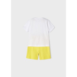 ΠΑΙΔΙΚΟ ΣΕΤ 2 ΤΜΧ ΜΠΛΟΥΖΑ T-SHIRT KAI ΒΕΡΜΟΥΔΑ BEACH MAYORAL ΚΙΤΡΙΝΟ ΑΓΟΡΙ 23-03679-057