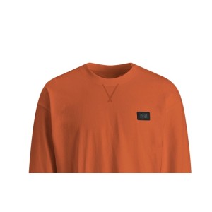 ΠΑΙΔΙΚΗ ΜΠΛΟΥΖΑ ΜΑΚΡΥ ΜΑΝΙΚΙ ΜΟΝΟΧΡΩΜΗ JACK & JONES JUNIOR ΠΟΡΤΟΚΑΛΙ ΑΓΟΡΙ 12222936