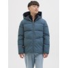 ΠΑΙΔΙΚΟ ΜΠΟΥΦΑΝ PUFFER ΜΕ ΚΟΥΚΟΥΛΑ EXTRA SLIM FIT JACK AND JONES JUNIOR ΜΠΛΕ ΑΓΟΡΙ 12283847