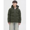 ΠΑΙΔΙΚΟ ΜΠΟΥΦΑΝ PUFFER ΜΕ ΚΟΥΚΟΥΛΑ EXTRA SLIM FIT JACK AND JONES JUNIOR ΧΑΚΙ ΑΓΟΡΙ 12283872