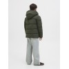 ΠΑΙΔΙΚΟ ΜΠΟΥΦΑΝ PUFFER ΜΕ ΚΟΥΚΟΥΛΑ EXTRA SLIM FIT JACK AND JONES JUNIOR ΧΑΚΙ ΑΓΟΡΙ 12283872