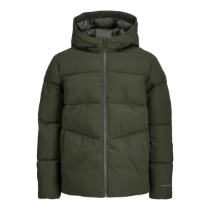 ΠΑΙΔΙΚΟ ΜΠΟΥΦΑΝ PUFFER ΜΕ ΚΟΥΚΟΥΛΑ EXTRA SLIM FIT JACK AND JONES JUNIOR ΧΑΚΙ ΑΓΟΡΙ 12283872