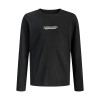 ΠΑΙΔΙΚΗ ΜΠΛΟΥΖΑ ΜΑΚΡΥΜΑΝΙΚΗ ΑΝΑΓΛΥΦΟ LOGO JACK AND JONES JUNIOR ΜΑΥΡΟ ΑΓΟΡΙ 12286820