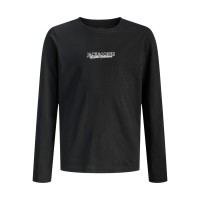 ΠΑΙΔΙΚΗ ΜΠΛΟΥΖΑ ΜΑΚΡΥΜΑΝΙΚΗ ΑΝΑΓΛΥΦΟ LOGO JACK AND JONES JUNIOR ΜΑΥΡΟ ΑΓΟΡΙ 12286820