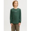 ΠΑΙΔΙΚΗ ΜΠΛΟΥΖΑ ΜΑΚΡΥΜΑΝΙΚΗ ΑΝΑΓΛΥΦΟ LOGO JACK AND JONES JUNIOR ΠΡΑΣΙΝΟ ΑΓΟΡΙ 12286820