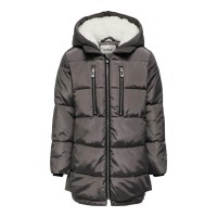 ΠΑΙΔΙΚΟ ΜΠΟΥΦΑΝ PUFFER ΜΑΚΡΥ ΜΕ ΤΣΕΠΕΣ ΦΕΡΜΟΥΑΡ ΚΑΙ ΕΠΕΝΔΥΣΗ ΓΟΥΝΑΣ KIDS ONLY ΓΚΡΙ ΚΟΡΙΤΣΙ 15296064