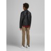 ΠΑΙΔΙΚΟ ΜΠΟΥΦΑΝ ΔΕΡΜΑΤΙΝΟ BIKER JACK AND JONES JUNIOR ΜΑΥΡΟ ΑΓΟΡΙ 12173956