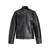 ΠΑΙΔΙΚΟ ΜΠΟΥΦΑΝ ΔΕΡΜΑΤΙΝΟ BIKER JACK AND JONES JUNIOR ΜΑΥΡΟ ΑΓΟΡΙ 12173956