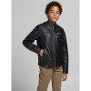 ΠΑΙΔΙΚΟ ΜΠΟΥΦΑΝ ΔΕΡΜΑΤΙΝΟ BIKER JACK AND JONES JUNIOR ΜΑΥΡΟ ΑΓΟΡΙ 12173956