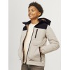ΠΑΙΔΙΚΟ ΜΠΟΥΦΑΝ PUFFER ΜΕ ΚΟΥΚΟΥΛΑ ΚΑΙ ΤΣΕΠΕΣ J PRINT JACK AND JONES JUNIOR ΕΚΡΟΥ ΑΓΟΡΙ 12258547