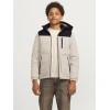 ΠΑΙΔΙΚΟ ΜΠΟΥΦΑΝ PUFFER ΜΕ ΚΟΥΚΟΥΛΑ ΚΑΙ ΤΣΕΠΕΣ J PRINT JACK AND JONES JUNIOR ΕΚΡΟΥ ΑΓΟΡΙ 12258547