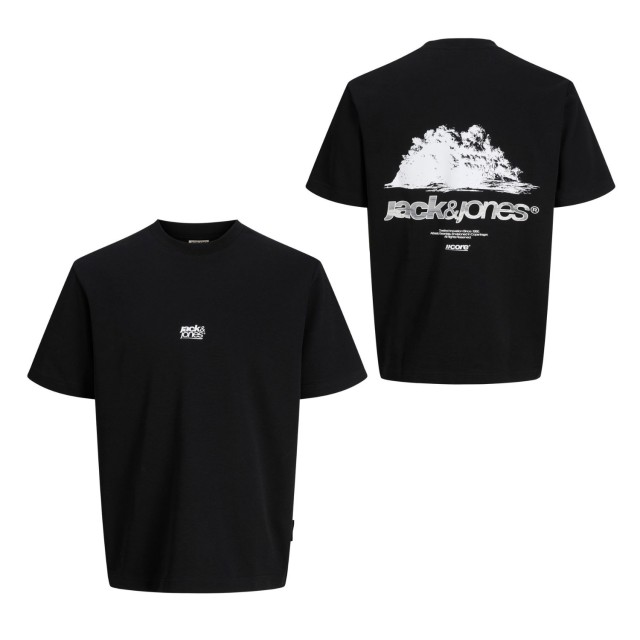ΠΑΙΔΙΚΗ ΜΠΛΟΥΖΑ T-SHIRT BACK PRINT JACK AND JONES JUNIOR ΜΑΥΡΟ ΑΓΟΡΙ 12293674