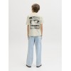 ΠΑΙΔΙΚΗ ΜΠΛΟΥΖΑ T-SHIRT BACK PRINT JACK AND JONES JUNIOR ΕΚΡΟΥ ΑΓΟΡΙ 12293674