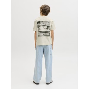 ΠΑΙΔΙΚΗ ΜΠΛΟΥΖΑ T-SHIRT BACK PRINT JACK AND JONES JUNIOR ΕΚΡΟΥ ΑΓΟΡΙ 12293674