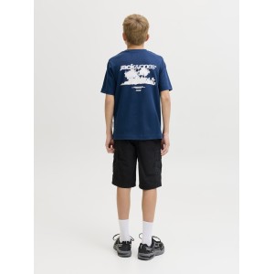 ΠΑΙΔΙΚΗ ΜΠΛΟΥΖΑ T-SHIRT BACK PRINT JACK AND JONES JUNIOR ΜΠΛΕ ΑΓΟΡΙ 12293674