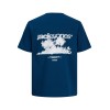 ΠΑΙΔΙΚΗ ΜΠΛΟΥΖΑ T-SHIRT BACK PRINT JACK AND JONES JUNIOR ΜΠΛΕ ΑΓΟΡΙ 12293674