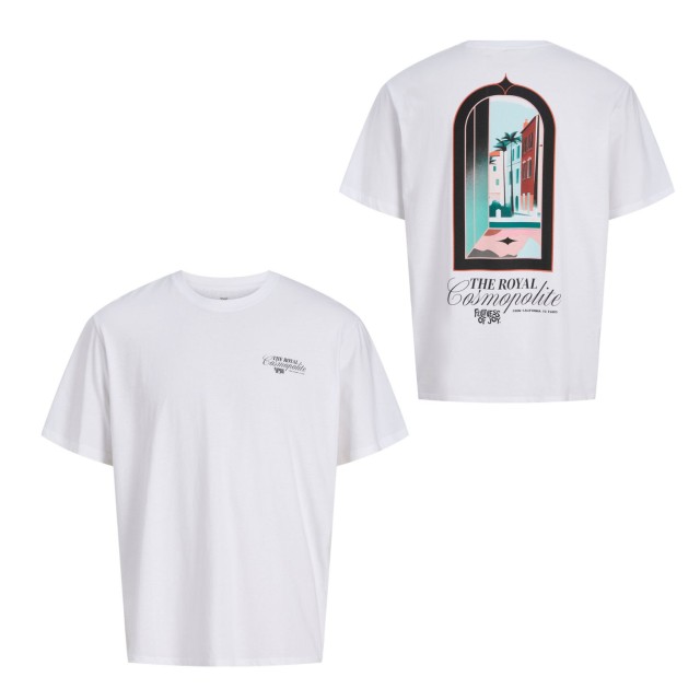ΠΑΙΔΙΚΗ ΜΠΛΟΥΖΑ T-SHIRT BACK PRINT JACK AND JONES JUNIOR ΑΣΠΡΟ ΑΓΟΡΙ 12298641