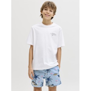 ΠΑΙΔΙΚΗ ΜΠΛΟΥΖΑ T-SHIRT BACK PRINT JACK AND JONES JUNIOR ΑΣΠΡΟ ΑΓΟΡΙ 12298641