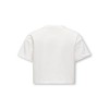 ΠΑΙΔΙΚΗ ΜΠΛΟΥΖΑ T-SHIRT CROP ΜΕ ΑΝΑΓΛΥΦΑ ΓΡΑΜΜΑΤΑ KIDS ONLY ΑΣΠΡΟ ΚΟΡΙΤΣΙ 15347328
