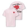ΠΑΙΔΙΚΗ ΜΠΛΟΥΖΑ T-SHIRT BACK PRINT I WEAR MY HEART ON KIDS ONLY ΡΟΖ ΚΟΡΙΤΣΙ 15369500