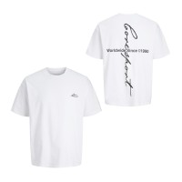 ΠΑΙΔΙΚΗ ΜΠΛΟΥΖΑ T-SHIRT BACK PRINT CORE SPORT OVERSIZE JACK AND JONES JUNIOR ΑΣΠΡΟ ΑΓΟΡΙ 12293178
