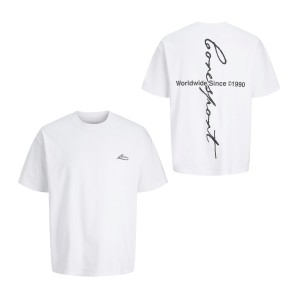 ΠΑΙΔΙΚΗ ΜΠΛΟΥΖΑ T-SHIRT BACK PRINT CORE SPORT OVERSIZE JACK AND JONES JUNIOR ΑΣΠΡΟ ΑΓΟΡΙ 12293178