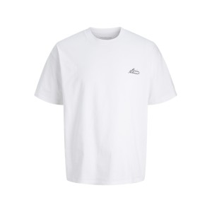 ΠΑΙΔΙΚΗ ΜΠΛΟΥΖΑ T-SHIRT BACK PRINT CORE SPORT OVERSIZE JACK AND JONES JUNIOR ΑΣΠΡΟ ΑΓΟΡΙ 12293178