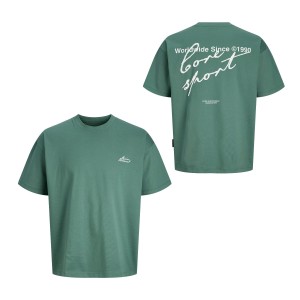ΠΑΙΔΙΚΗ ΜΠΛΟΥΖΑ T-SHIRT BACK PRINT CORE SPORT OVERSIZE JACK AND JONES JUNIOR ΠΡΑΣΙΝΟ ΑΓΟΡΙ 12293178