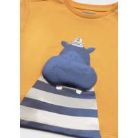 ΠΑΙΔΙΚΗ ΜΠΛΟΥΖΑ T-SHIRT 3D ΙΠΠΟΠΟΤΑΜΟΣ MAYORAL ΠΟΡΤΟΚΑΛΙ ΑΓΟΡΙ 26-01011-088