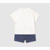 ΠΑΙΔΙΚΟ ΣΕΤ 2 ΤΜΧ ΜΠΛΟΥΖΑ T-SHIRT ΚΑΙ ΒΕΡΜΟΥΔΑ ΚΑΜΗΛΟΠΑΡΔΑΛΗ MAYORAL ΑΣΠΡΟ ΜΠΛΕ ΑΓΟΡΙ 26-01668-024