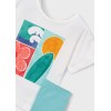 ΠΑΙΔΙΚΟ ΣΕΤ 2 ΤΜΧ ΜΠΛΟΥΖΑ T-SHIRT ΚΑΙ ΚΟΛΑΝ 3/4 SUMMER MAYORAL ΤΙΡΚΟΥΑΖ ΚΟΡΙΤΣΙ 26-03732-054