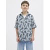 ΠΑΙΔΙΚΟ ΠΟΥΚΑΜΙΣΟ KONTOMANIKO CHAIN JACK AND JONES JUNIOR ΓΑΛΑΖΙΟ ΓΚΡΙ ΑΓΟΡΙ 12274222