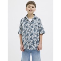 ΠΑΙΔΙΚΟ ΠΟΥΚΑΜΙΣΟ KONTOMANIKO CHAIN JACK AND JONES JUNIOR ΓΑΛΑΖΙΟ ΓΚΡΙ ΑΓΟΡΙ 12274222