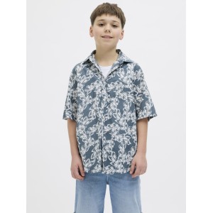 ΠΑΙΔΙΚΟ ΠΟΥΚΑΜΙΣΟ KONTOMANIKO CHAIN JACK AND JONES JUNIOR ΓΑΛΑΖΙΟ ΓΚΡΙ ΑΓΟΡΙ 12274222