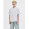 ΠΑΙΔΙΚΗ ΜΠΛΟΥΖΑ T-SHIRT BACK PRINT ORIGINALS JACK AND JONES JUNIOR ΑΣΠΡΟ ΑΓΟΡΙ 12274931