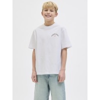 ΠΑΙΔΙΚΗ ΜΠΛΟΥΖΑ T-SHIRT BACK PRINT ORIGINALS JACK AND JONES JUNIOR ΑΣΠΡΟ ΑΓΟΡΙ 12274931