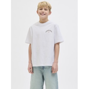ΠΑΙΔΙΚΗ ΜΠΛΟΥΖΑ T-SHIRT BACK PRINT ORIGINALS JACK AND JONES JUNIOR ΑΣΠΡΟ ΑΓΟΡΙ 12274931