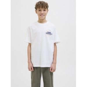 ΠΑΙΔΙΚΗ ΜΠΛΟΥΖΑ T-SHIRT BACK PRINT GOLF JACK AND JONES JUNIOR ΑΣΠΡΟ ΑΓΟΡΙ 12275527