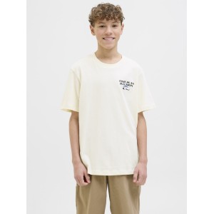 ΠΑΙΔΙΚΗ ΜΠΛΟΥΖΑ T-SHIRT BACK PRINT CLOCK JACK AND JONES JUNIOR ΕΚΡΟΥ ΑΓΟΡΙ 12275527