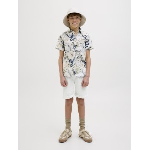 ΠΑΙΔΙΚΗ ΒΕΡΜΟΥΔΑ SOFT DENIM 5ΤΣΕΠΗ JACK AND JONES JUNIOR ΑΣΠΡΟ ΑΓΟΡΙ 12279715