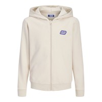 ΠΑΙΔΙΚΗ ΖΑΚΕΤΑ ΦΟΥΤΕΡ ΜΕ ΚΟΥΚΟΥΛΑ JACK AND JONES JUNIOR ΜΠΕΖ ΑΓΟΡΙ 12305829